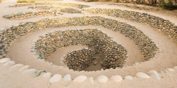 The bizarre spiral sinkholes in the Peruvian desert.